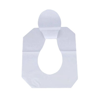 disposable hygienic paper toilet seat cover 1/2 half single fold white disposable flushable paper toilet seat cover